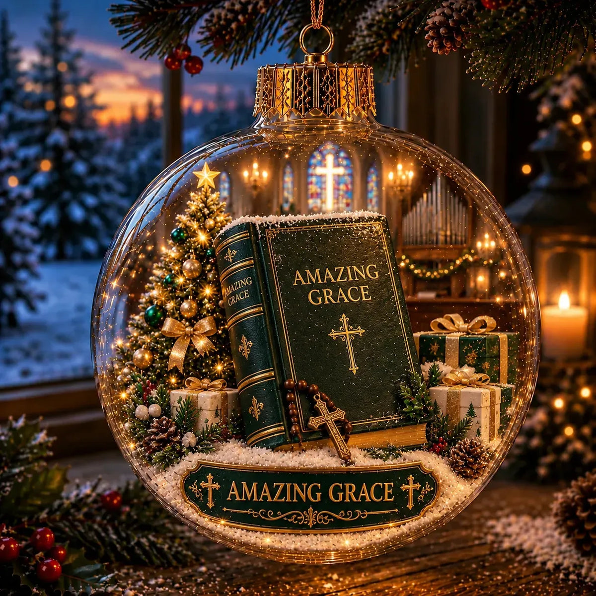 ✝️ Light-Up Christian Faith Christmas Ornament | 12 Glowing Faith-Inspired Designs for Trees, Mantels & Meaningful Gifts 🎄