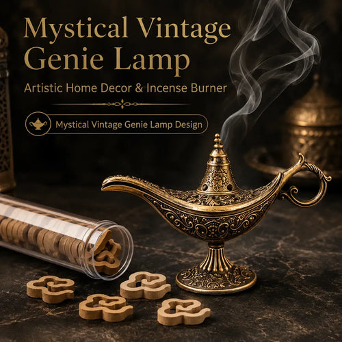 🔥Vintage Aladdin Genie Lamp Incense Holder