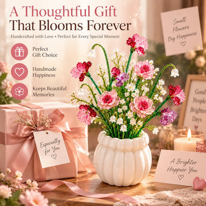 🌷DIY Beaded Wildflower Bouquet Kit – Create Your Own Floral Masterpiece