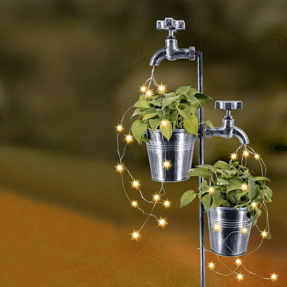 Solar LED Garden Faucet Lawn Light