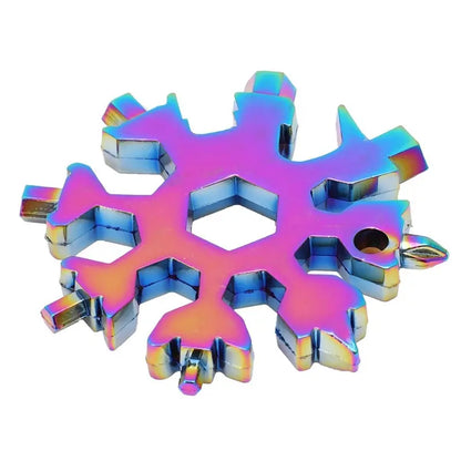 🎉 Holiday Celebration 70% OFF🎉18-in-1 Snowflake Multi Tool, Stainless Steel Wrench with Screwdriver & Bottle Opener