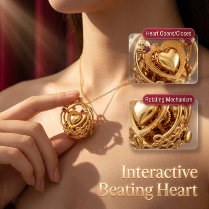 ❤️‍🔥⚙️Heartbeat Mechanical Heart Pendant – ✨Heart Design & Mechanical Aesthetic