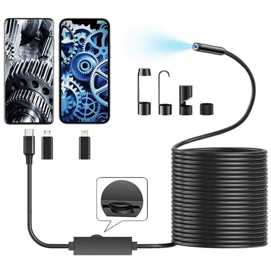 🔥LAST DAY SALE 70% OFF-🔎 Plug-and-Play Endoscope Camera - Compatible with Android & iPhone & ipad for Direct Connection 🔍📱