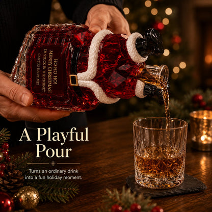 ✨ Santa Stuck in the Chimney Whiskey Bottle