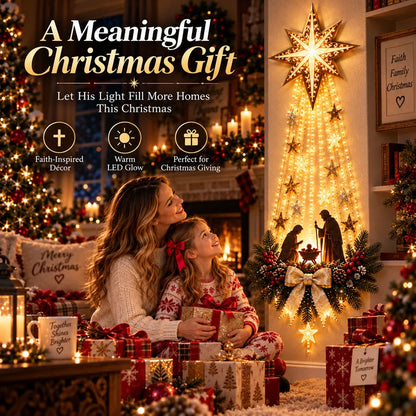 ✝️✝️ Bethlehem Star Nativity Wall Light – A Little Holy Night Magic, Right on Your Wall ✨