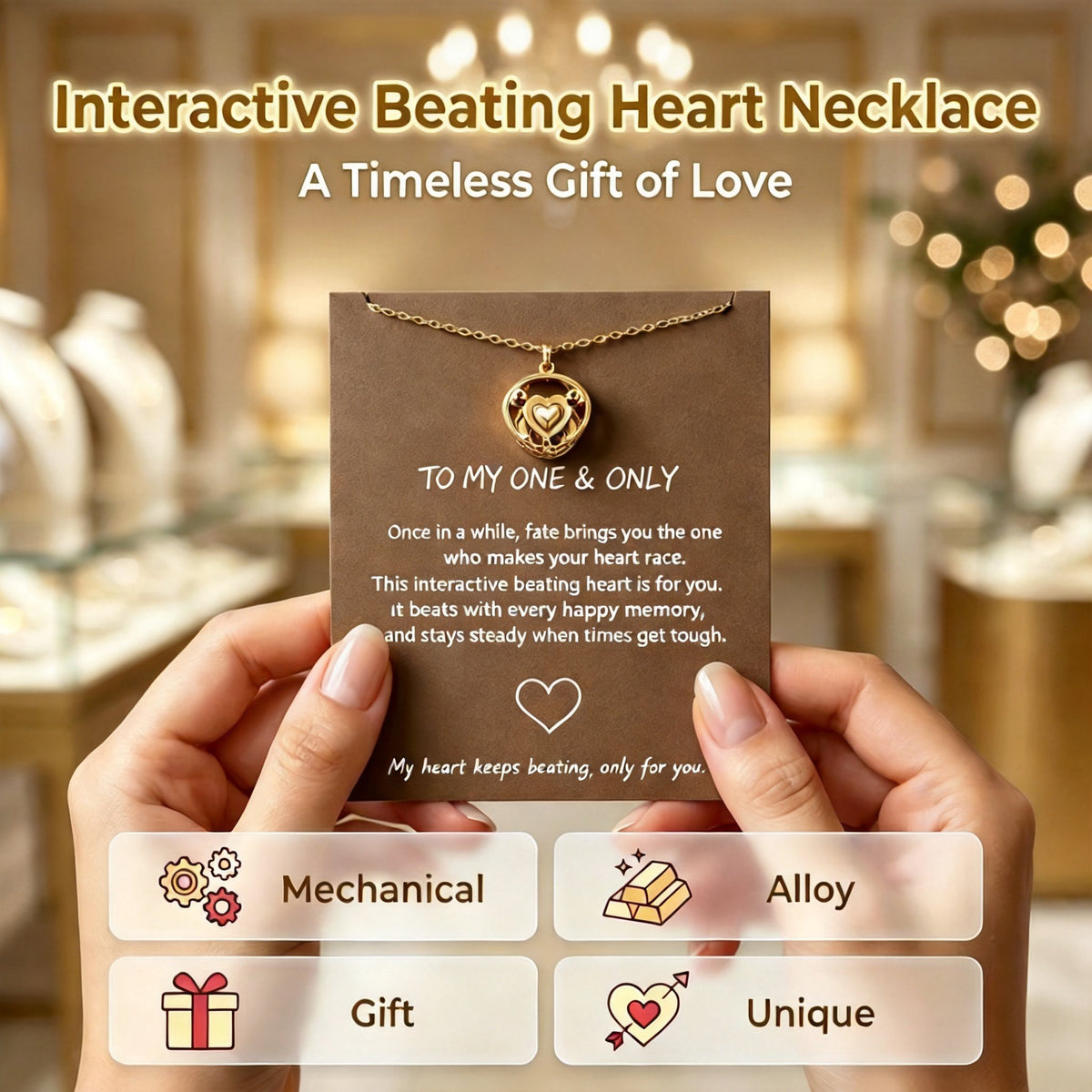 ❤️‍🔥⚙️Heartbeat Mechanical Heart Pendant – ✨Heart Design & Mechanical Aesthetic