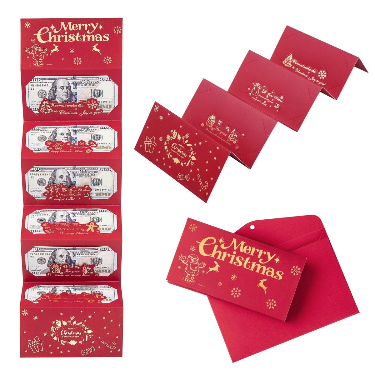 🏆Flash Sale⚡ 50K+ SOLD! Almost Gone-🎅💸Christmas Cash Gift Envelope – A creative way to give cash this Christmas!