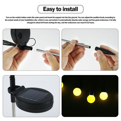Flickering Firefly LED Solar Garden Glow Light