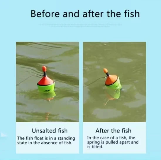 🎣⚡ Hook Snap Automatic Fishing Bobber – Luminous Spring-Loaded Float