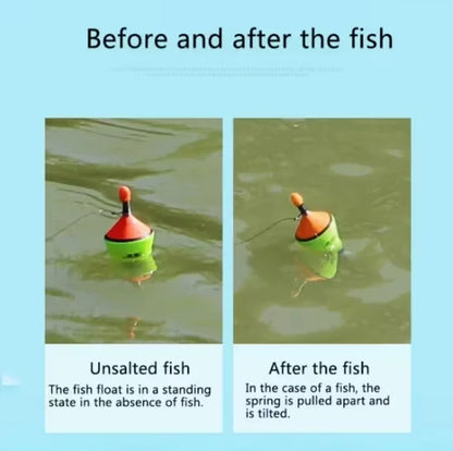 🎣⚡ Hook Snap Automatic Fishing Bobber – Luminous Spring-Loaded Float