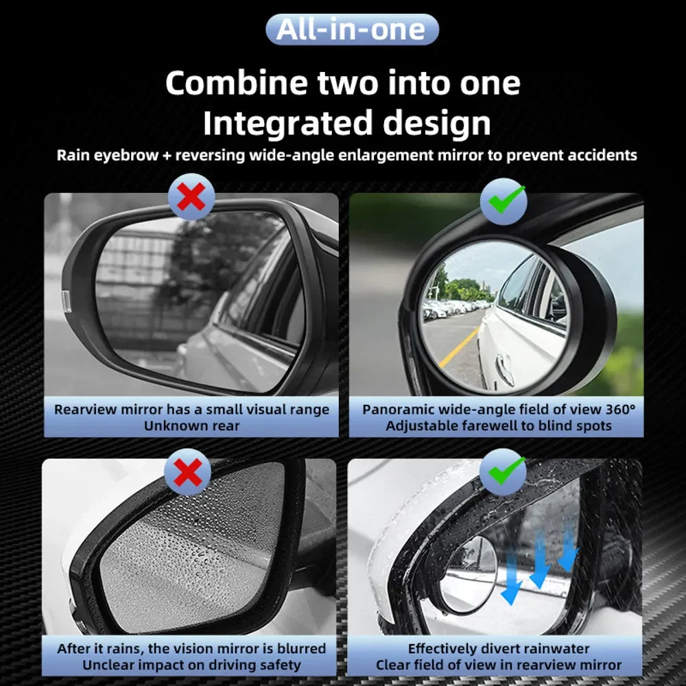 ⏳Time-Limited Special⏰🔥Carbon Fiber Car Mirror Blind Spot & Rain Visor Accessories☂️