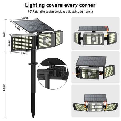 SolarGuard Wide LED Motion Landscape Light