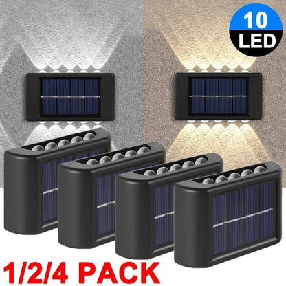 Outdoor LED Solar Wall Fence Light