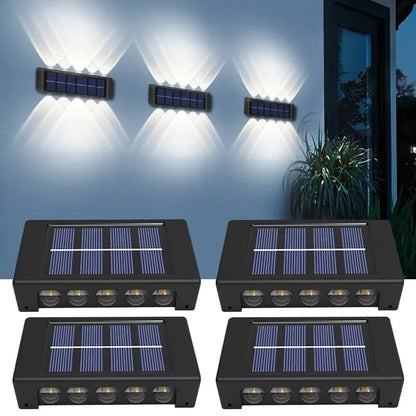 Outdoor LED Solar Wall Fence Light