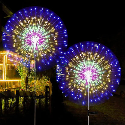 Solar Outdoor Waterproof Yard Fireworks Light