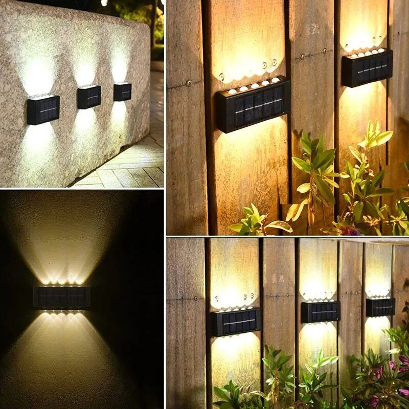 Outdoor LED Solar Wall Fence Light