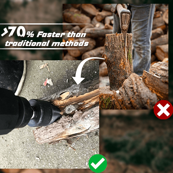 🥳2026 HOT SALE🥳💞50K+ SOLD!🔧✅Durable Drill Set Makes Quick Work of Logs. 🛠️⚡