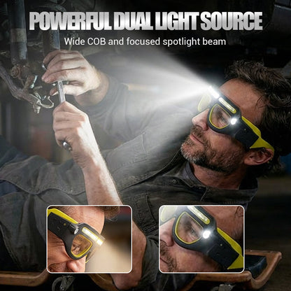 📢📢49 % OFF !!✨Rechargeable LED Glasses Headlamp