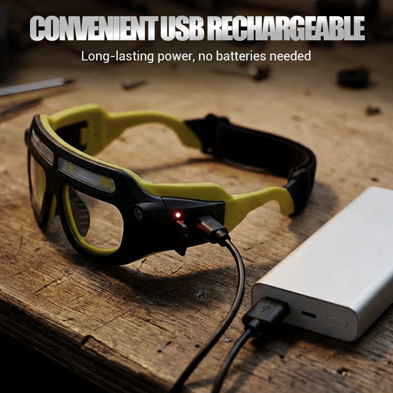 📢📢49 % OFF !!✨Rechargeable LED Glasses Headlamp