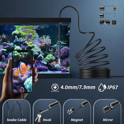 🔥LAST DAY SALE 70% OFF-🔎 Plug-and-Play Endoscope Camera - Compatible with Android & iPhone & ipad for Direct Connection 🔍📱