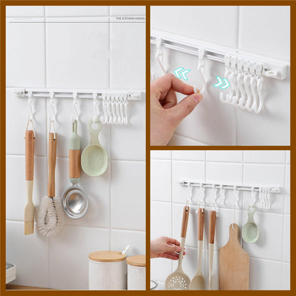 ✨Buy 1 Get 1 Free🏠 Wall-Mounted Slide Rail Hanger Rack – Space-Saving Storage
