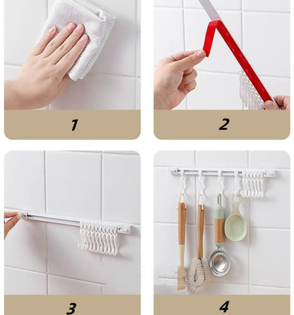 ✨Buy 1 Get 1 Free🏠 Wall-Mounted Slide Rail Hanger Rack – Space-Saving Storage