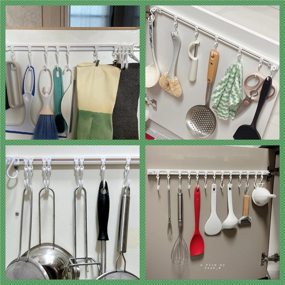 ✨Buy 1 Get 1 Free🏠 Wall-Mounted Slide Rail Hanger Rack – Space-Saving Storage