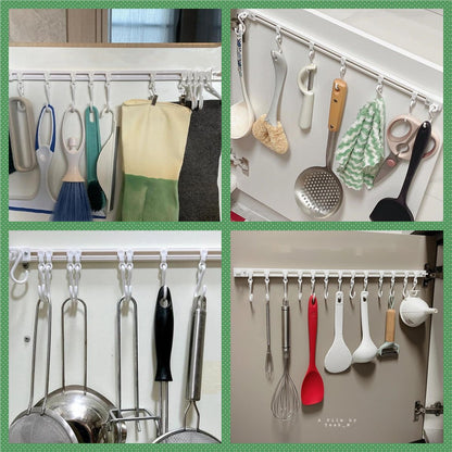 ✨Buy 1 Get 1 Free🏠 Wall-Mounted Slide Rail Hanger Rack – Space-Saving Storage