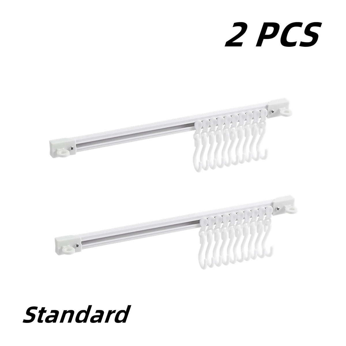 ✨Buy 1 Get 1 Free🏠 Wall-Mounted Slide Rail Hanger Rack – Space-Saving Storage