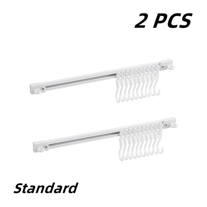 ✨Buy 1 Get 1 Free🏠 Wall-Mounted Slide Rail Hanger Rack – Space-Saving Storage