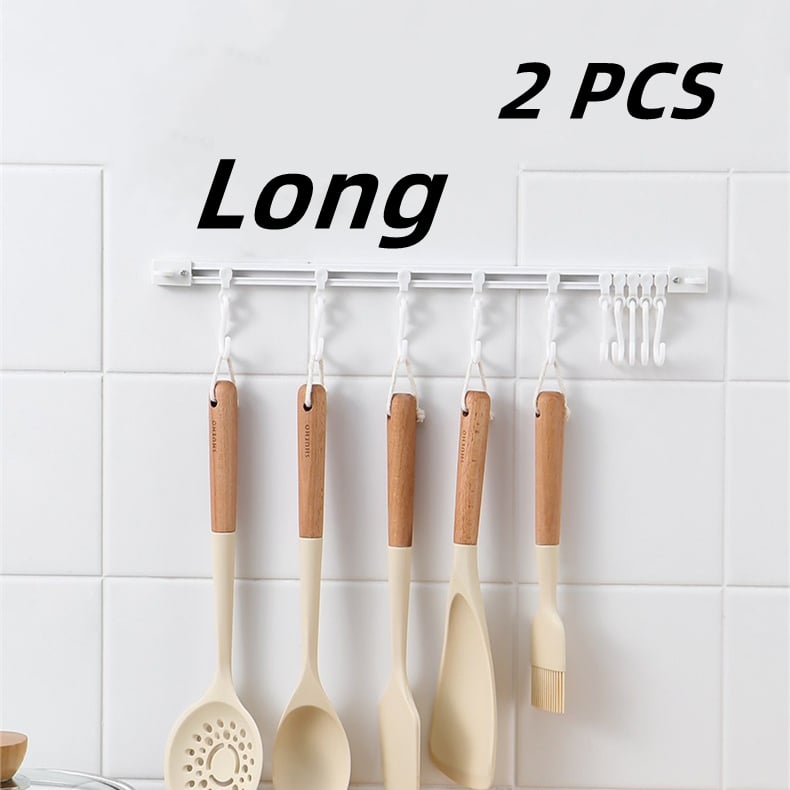 ✨Buy 1 Get 1 Free🏠 Wall-Mounted Slide Rail Hanger Rack – Space-Saving Storage