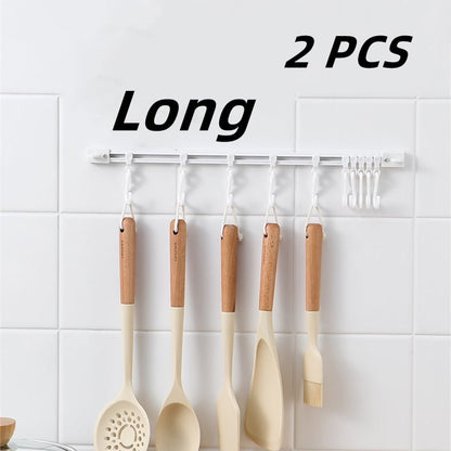 ✨Buy 1 Get 1 Free🏠 Wall-Mounted Slide Rail Hanger Rack – Space-Saving Storage
