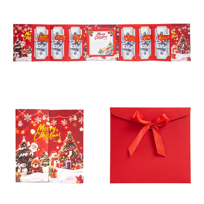 🏆Flash Sale⚡ 50K+ SOLD🎄 Festive Cash Gift Card Envelope with Holiday Notes Space